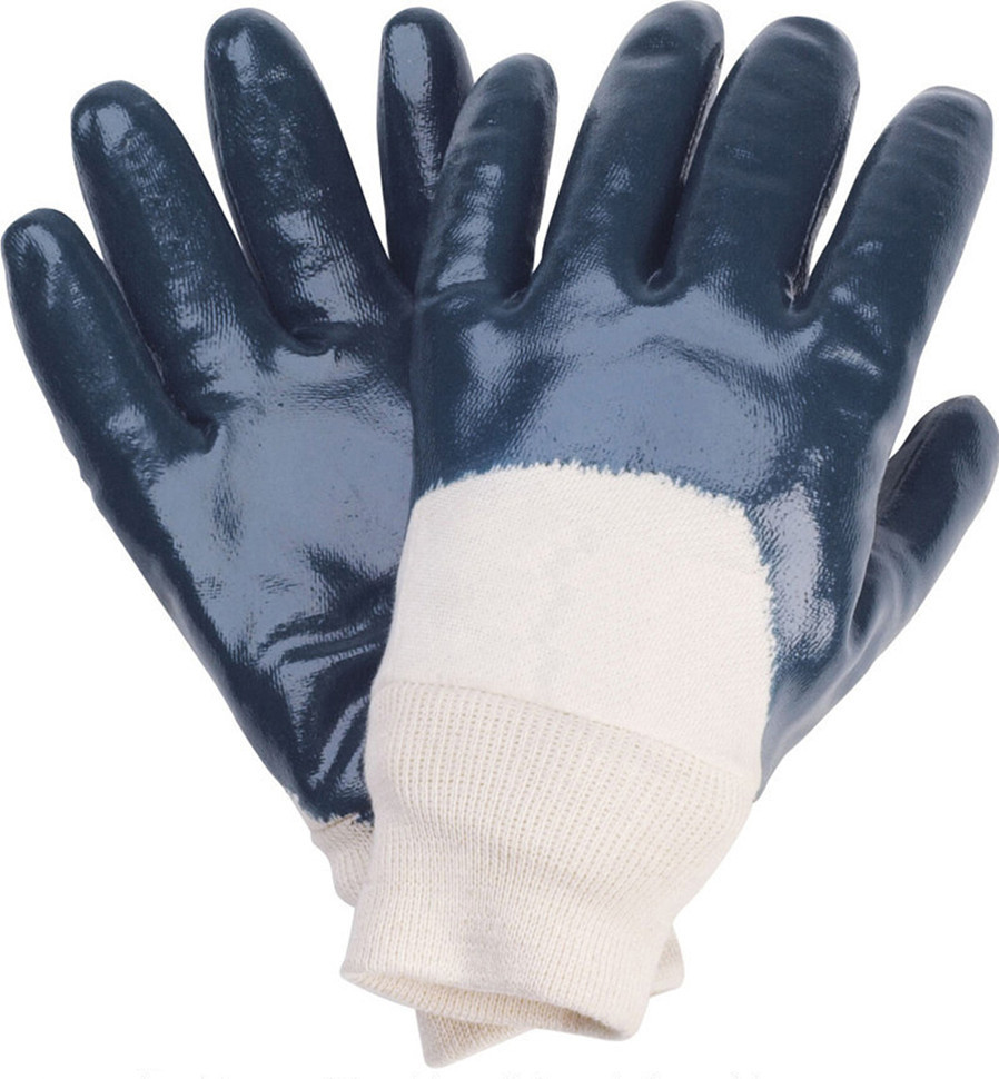 高密市華宏勞保用品廠家批發(fā) 120克全浸丁晴手套，絨布內(nèi)襯安全袖口，專業(yè)防護(hù)之選