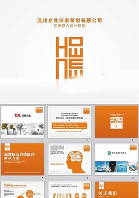 企業形象策劃PPT模板 網絡技術服務行業應用指南